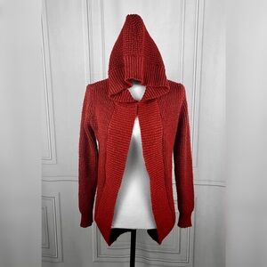 Red fuzzy cardigan 🖤